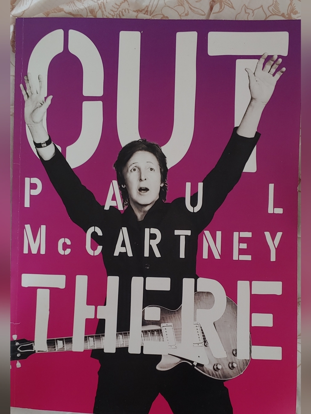 Paul McCartney 'Out There' Pink Book from His Concert - Vibrant Home Art